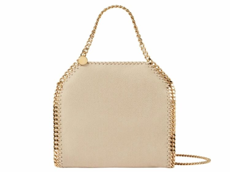 stella mccartney falabella mini tote bag clotted cream 1 1