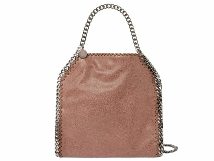 stella mccartney falabella mini tote bag dark taupe 1 1
