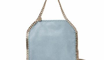 Stella McCartney Falabella Mini Tote Bag Duck Egg