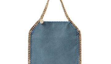 Stella McCartney Falabella Mini Tote Bag Feather Blue