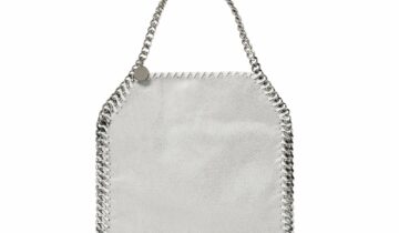 Stella McCartney Falabella Mini Tote Bag Pearl Grey