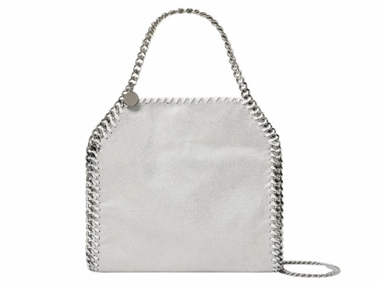 stella mccartney falabella mini tote bag pearl grey 1 1