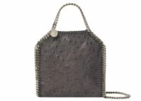 stella mccartney falabella ostrich tiny tote bag slate 1 1