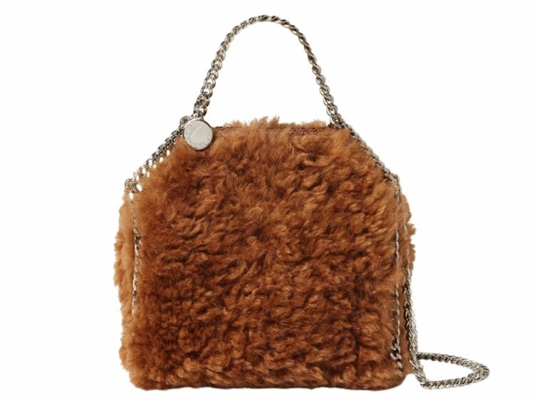 stella mccartney falabella plush mini tote bag ginger 1 1