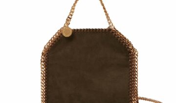 Stella McCartney Falabella Suede Tiny Tote Bag Moka