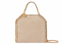stella mccartney falabella tiny tote bag clotted cream 1 1