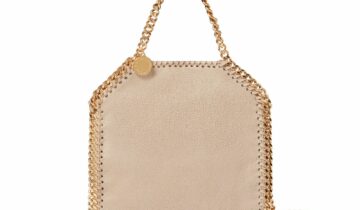 Stella McCartney Falabella Tiny Tote Bag Clotted Cream