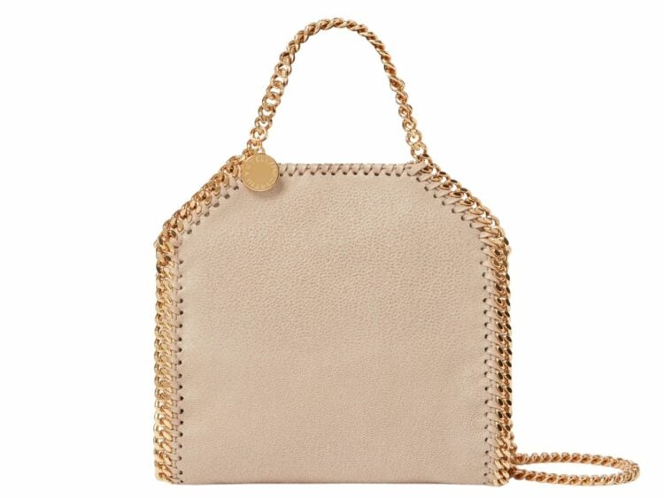 stella mccartney falabella tiny tote bag clotted cream 1 1