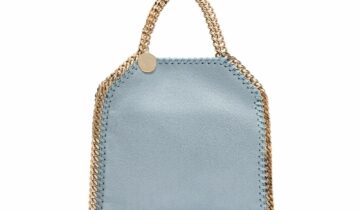 Stella McCartney Falabella Tiny Tote Bag Duck Egg