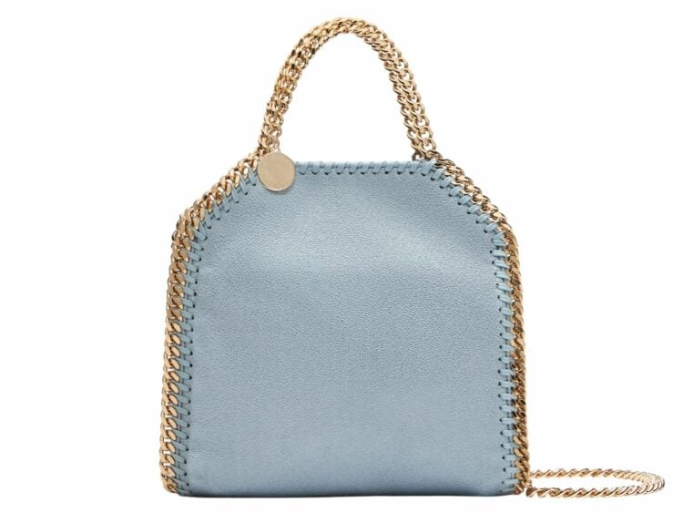 stella mccartney falabella tiny tote bag duck egg 1 1