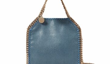 Stella McCartney Falabella Tiny Tote Bag Feather Blue