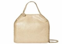 stella mccartney falabella tiny tote bag gold 1 1
