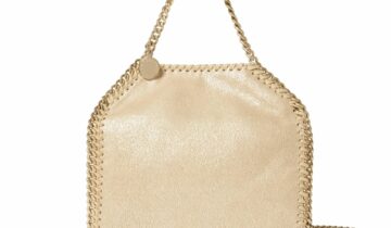 Stella McCartney Falabella Tiny Tote Bag Gold