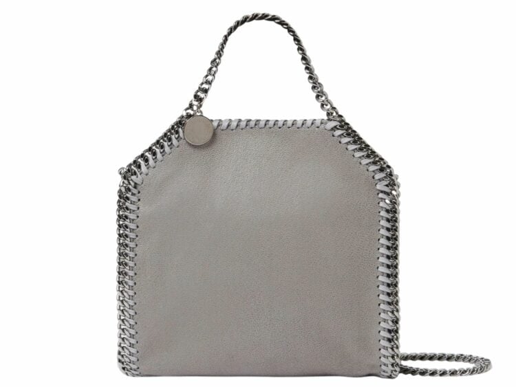stella mccartney falabella tiny tote bag grey 1 1