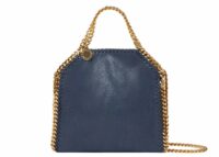 Stella McCartney Falabella Tiny Tote Bag Indigo Moon Gold
