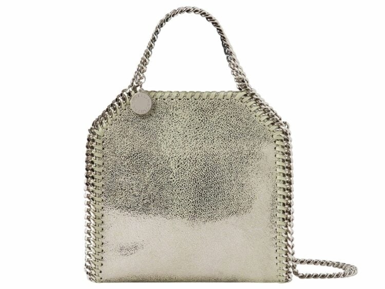 stella mccartney falabella tiny tote bag lime light green 1 1