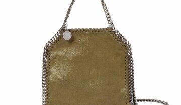 Stella McCartney Falabella Tiny Tote Bag Olive