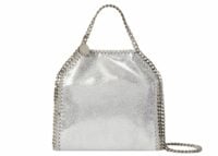 stella mccartney falabella tiny tote bag silver 1 1