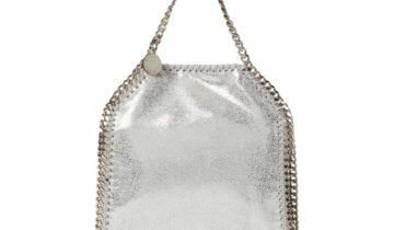 Stella McCartney Falabella Tiny Tote Bag Silver