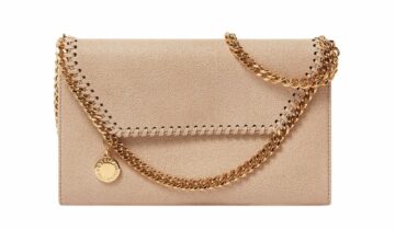 Stella McCartney Falabella Wallet Crossbody Bag Clotted Cream