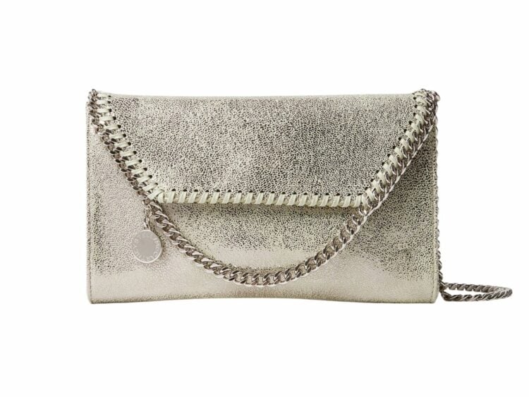stella mccartney falabella wallet on chain light lime green 1 1