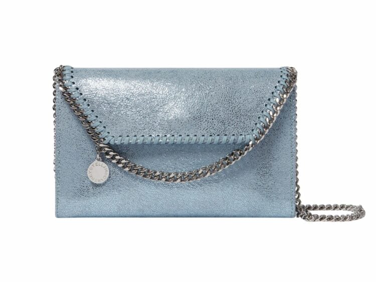 stella mccartney falabella wallet on chain sapphire blue 1 1