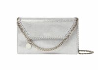 stella mccartney falabella wallet on chain silver 1 1