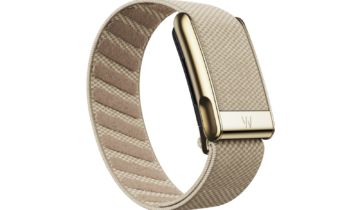 Whoop MG Dune with Gold SuperKnit Luxe Band – 12 Month Life Membership