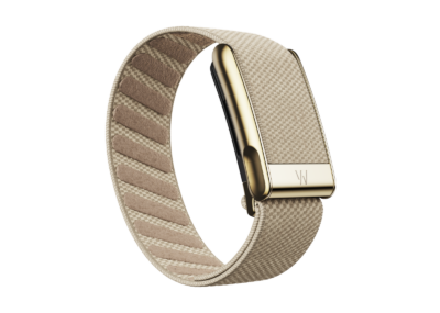 whoop mg dune with gold superknit luxe band 12 month life membership
