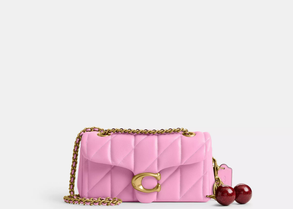 COACH　タビー Flower Base Coach Tabby Shoulder Bag 20 Pillow Quilting Brass/Flower Pink