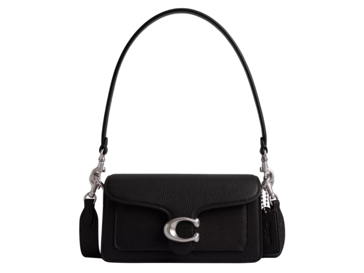 coach tabby shoulder bag 20 silverblack 1 1