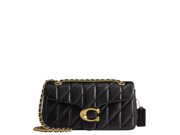 coach tabby shoulder bag 26 pillow quilting brassblack 1 1