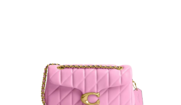 Coach Tabby Shoulder Bag 26 Pillow Quilting Brass/Flower Pink