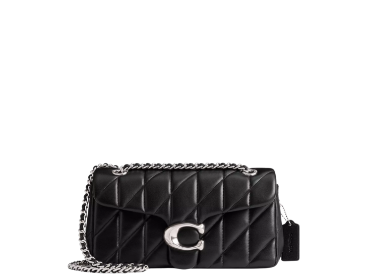 coach tabby shoulder bag 26 pillow quilting silverblack 1 1