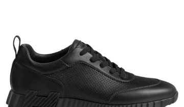 Hermes Bouncing Sneaker Black Perforated