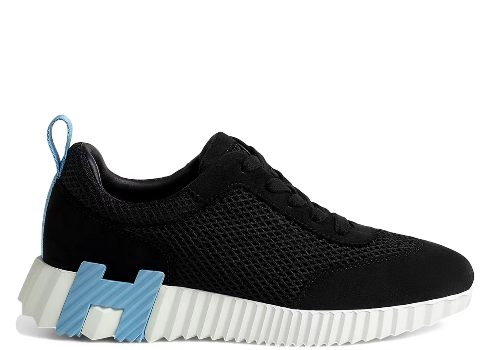 hermes bouncing sneaker black white blue 1 1