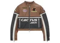 Nike Air Jordan x Travis Scott Cactus Jack Leather Jacket Archaeo Brown (W)