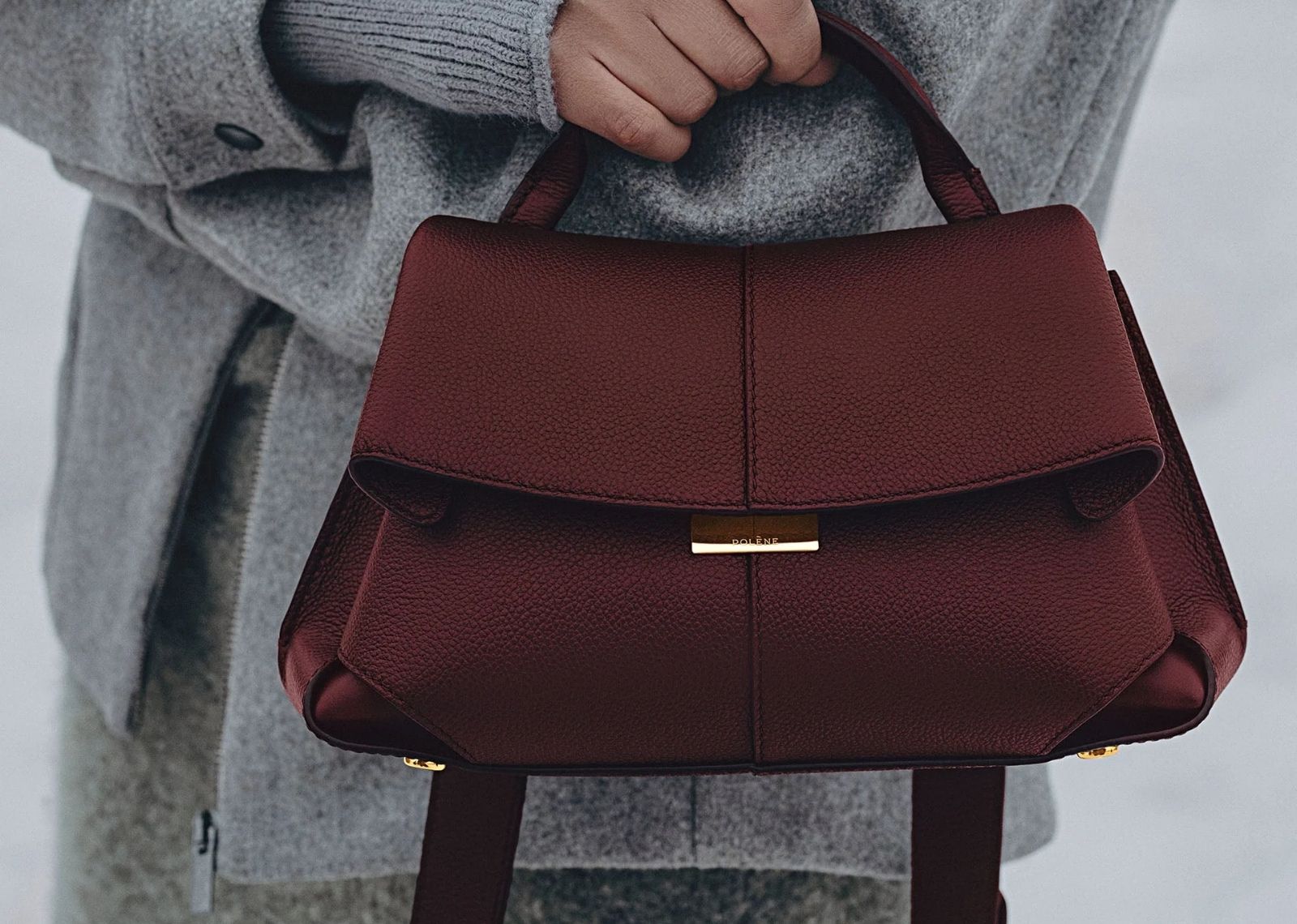 polene mokki mini edition textured black cherry 2 1