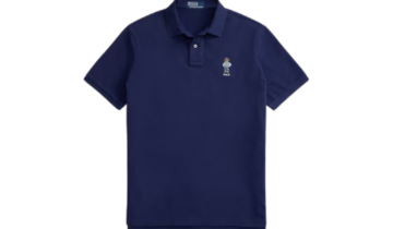 Polo Ralph Lauren Classic Fit Polo Bear Mesh Polo Shirt Cruise Navy Heritage Bear