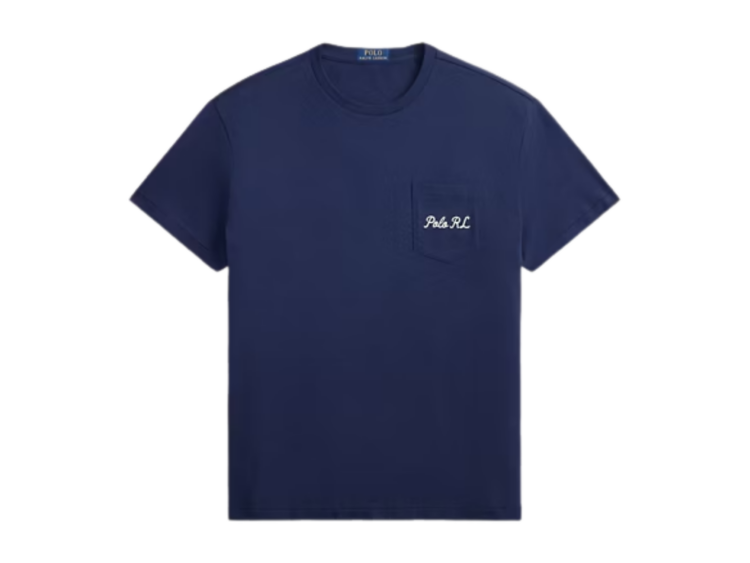 polo ralph lauren custom slim fit polo bear jersey t shirt newport navy society bear 1 1