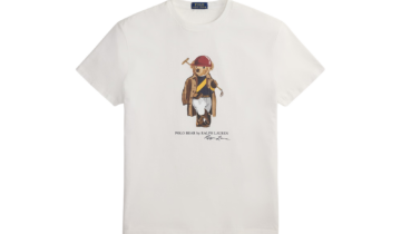 Polo Ralph Lauren Custom Slim Fit Polo Bear Jersey T-Shirt White Society Bear