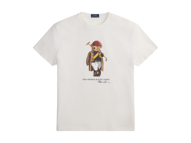 polo ralph lauren custom slim fit polo bear jersey t shirt white society bear 1 1
