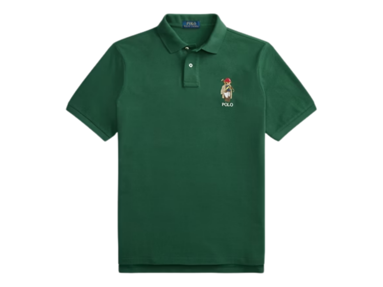 polo ralph lauren custom slim fit polo bear mesh polo new forest society bear 1 1