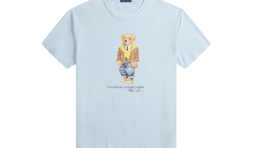 Polo Ralph Lauren Custom Slim Fit Polo Bear T-Shirt Blue Heritage Bear