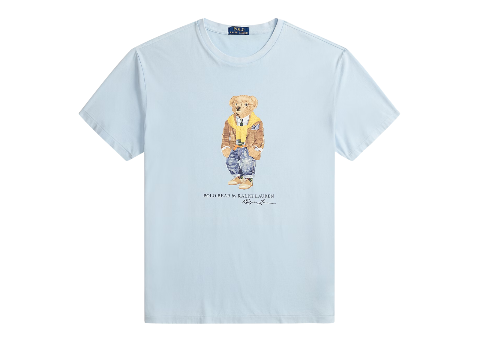 polo ralph lauren custom slim fit polo bear t shirt blue heritage bear 1 1