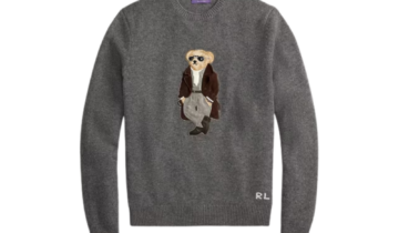 Polo Ralph Lauren Polo Bear Cashmere Jumper Medium Grey Melange