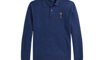 Polo Ralph Lauren Polo Bear Cashmere Jumper Rustic Navy Heather