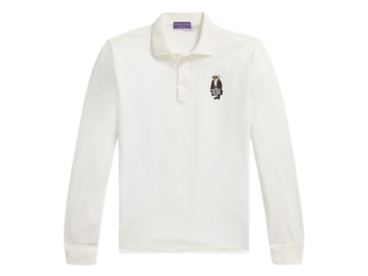 polo ralph lauren polo bear cotton cashmere polo shirt classic white 1 1