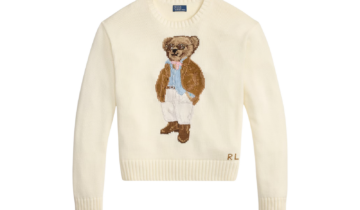 Polo Ralph Lauren Polo Bear Cotton Crewneck Jumper Parchment Cream