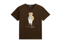 polo ralph lauren polo bear cotton jersey t shirt dark brown 1 1